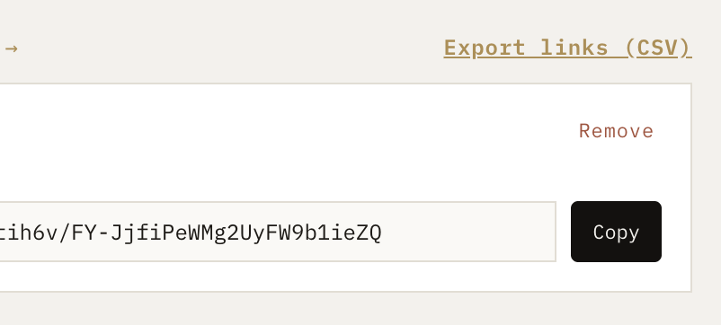Exporting a CSV file
